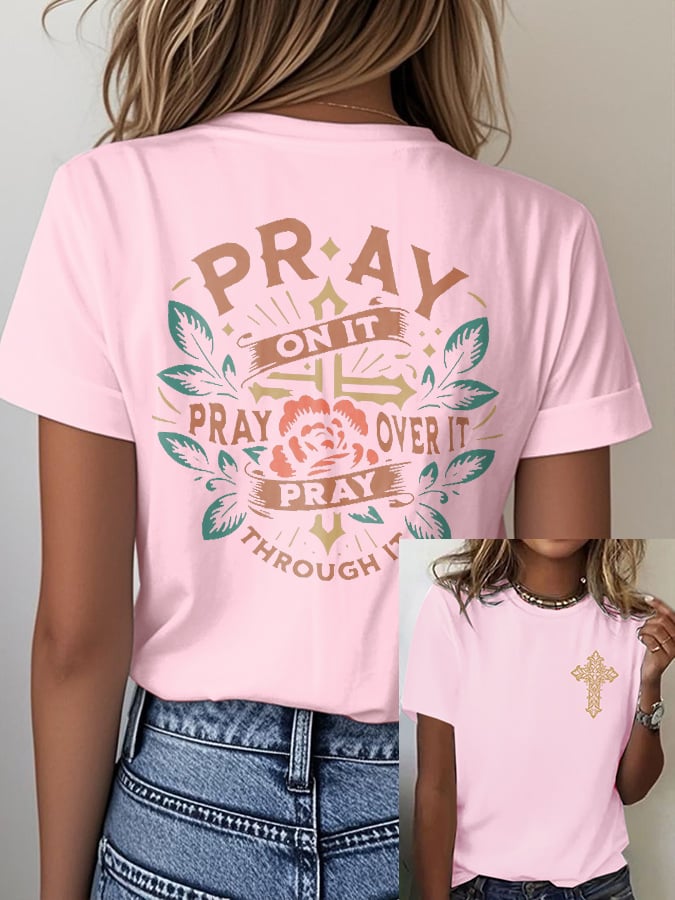 🔥Hot Sale Picks 🔥Women's Faith Print T-shirt