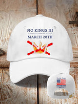🔥Buy 3 Get 15% Off🔥Retro No Kings III 50 State Nationwide Protest March 28th Rejecting Kings Since 1776 Print Baseball Cap