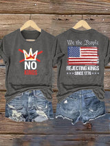 Women's  No Kings, Rejecting Kings Since 1776, We The People T-Shirt