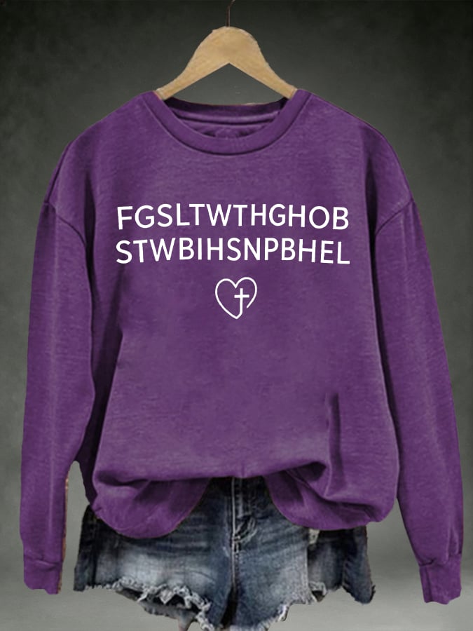 Women's FGSLTWTHGHOB STWBIHSNPBHELPrinted Crewneck Sweatshirt
