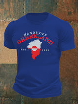 Men's  HANDS OFF GREENLAND  Print  T-Shirt