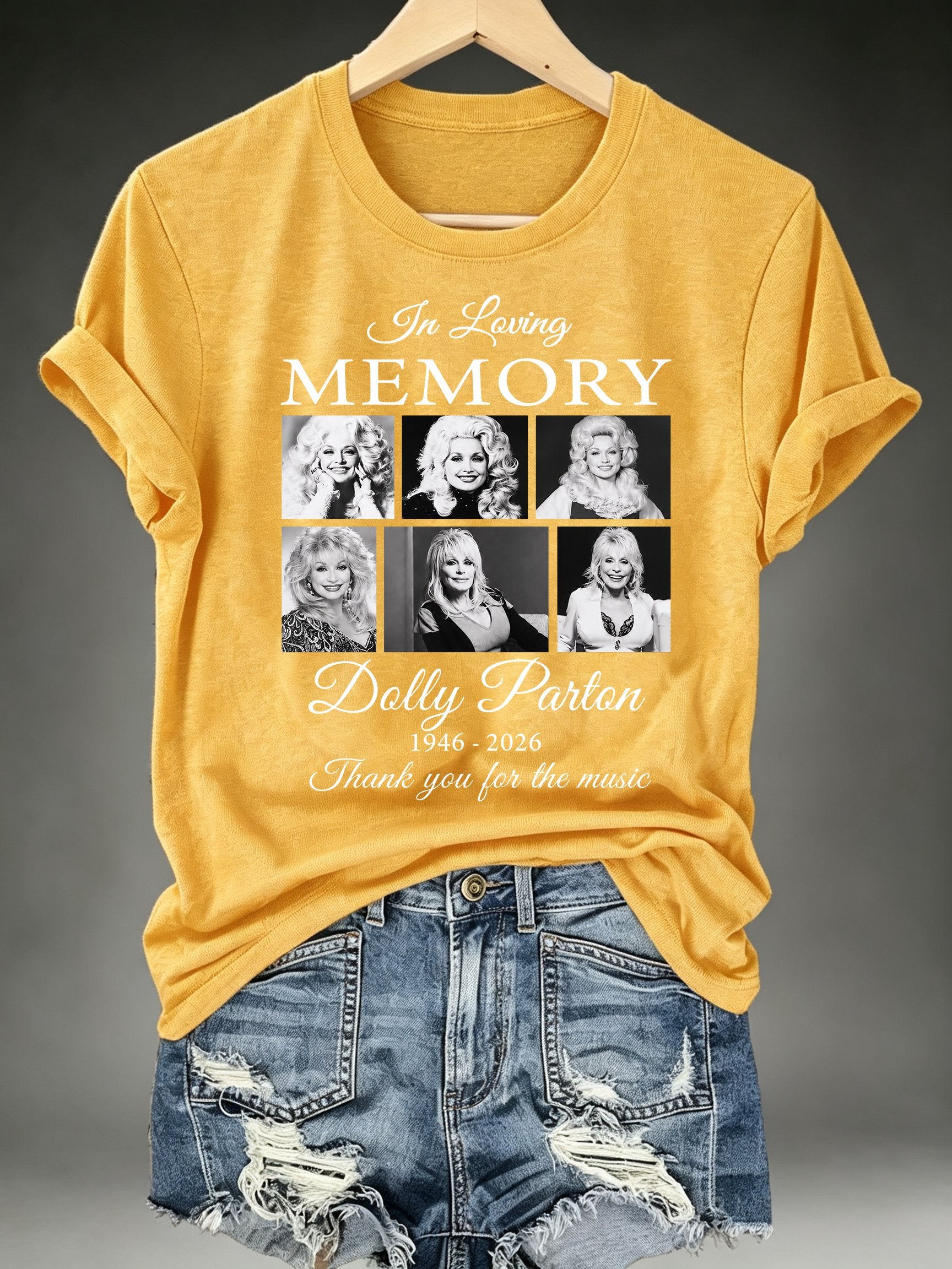 Women's Vintage Country Music Tribute Parton Tour T-Shirt