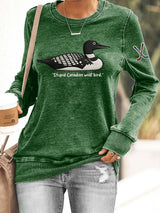 Women's Hockey Romance Print Casual Sweatshirt