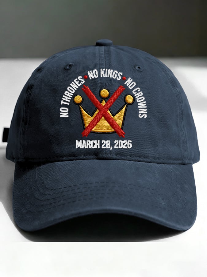 🔥Buy 3 Get 15% Off🔥Unisex No Kings No Thrones Printed Hat