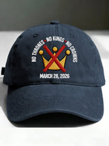 🔥Buy 3 Get 15% Off🔥Unisex No Kings No Thrones Printed Hat