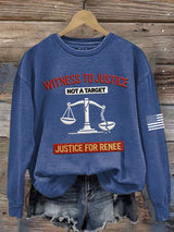 Women's JUSTICE FOR RENEE Printed Hoodies
