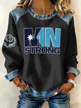 Women's Retro Minnesota Strong Printed Sweatshirt