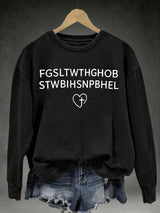 Women's FGSLTWTHGHOB STWBIHSNPBHELPrinted Crewneck Sweatshirt