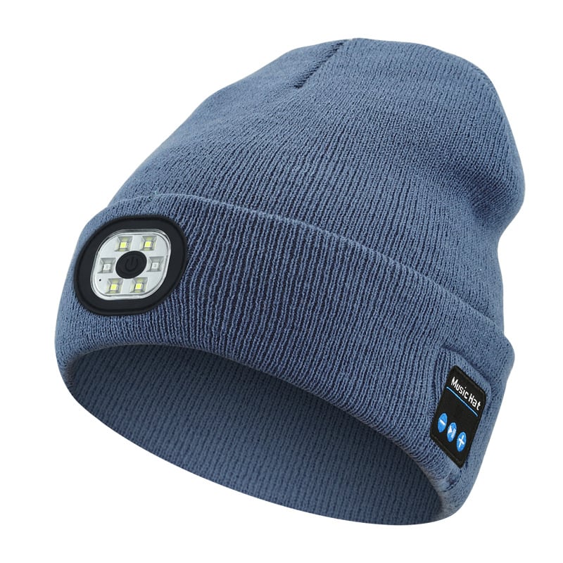 ❄️Winter— Gift Bluetooth Beanie with LED Headlight and Removable Speakers