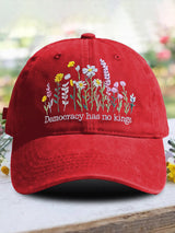 🔥Buy 3 Get 15% Off🔥Retro Democracy Has No Kings Print Baseball Cap