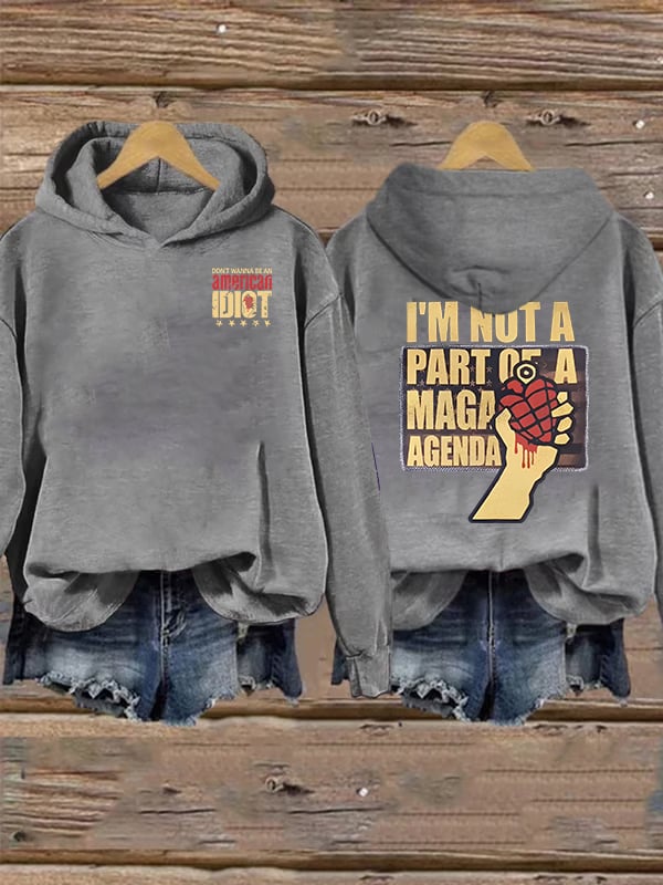 Women's  american idiot Print Hoodie