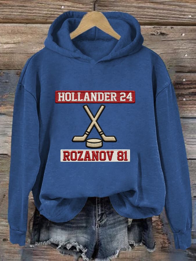 Women's Hockey Romance Print Casual Sweatshirt