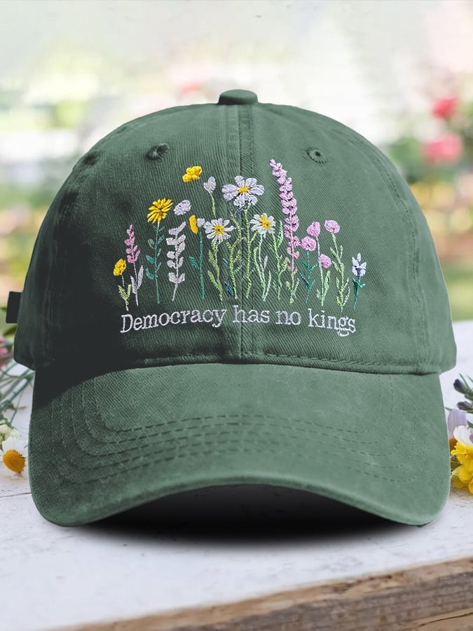 🔥Buy 3 Get 15% Off🔥Retro Democracy Has No Kings Print Baseball Cap