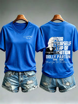 Women's  Vintage Signature Graphic Memorial Print T-Shirt