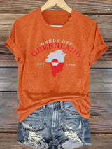 Women's HANDS OFF GREENLAND Print T-Shirt