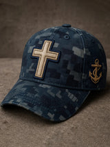 American flag print baseball cap