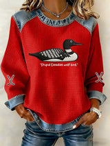 Women'S Fashionable Printed Casual Sweatshirt