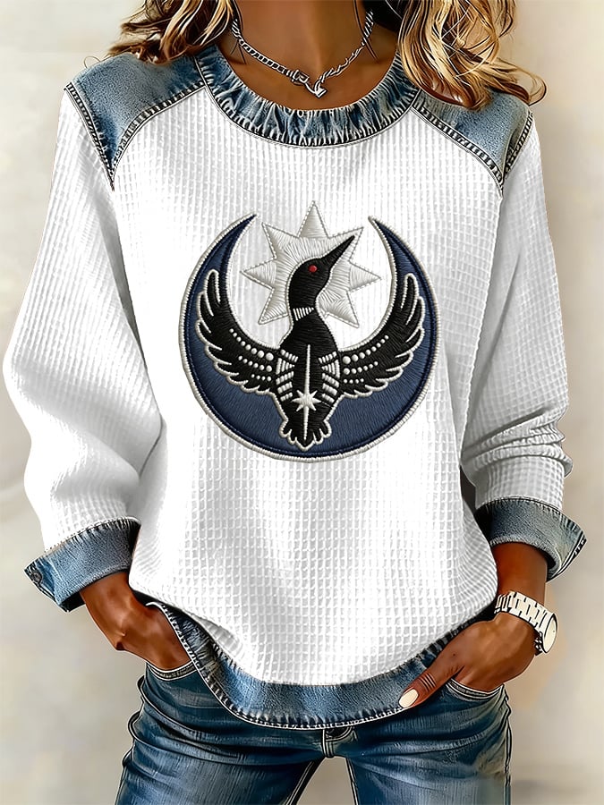 Women's FDT Print Long-Sleeved Sweatshirt