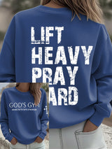 Women's  Gym Faith Print Sweatshirt