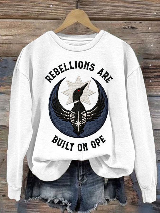 Women's Casual Heart Disease Awareness In February Wear Red Printed Long-Sleeve Sweatshirt