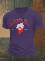 Men's  HANDS OFF GREENLAND  Print  T-Shirt