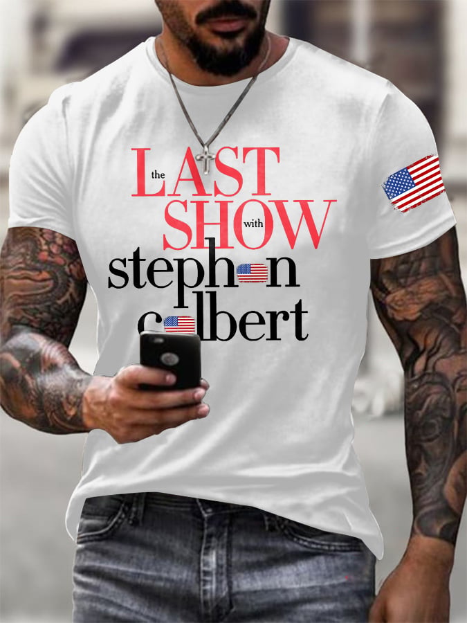 🔥Buy 3 Get 15% Off🔥Men's Retro Last Last Show Print T-Shirt