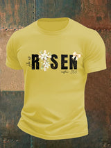 Men's  He is Risen  Print  T-Shirt