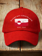 Unisex Hands Off Greenland Printed Hat