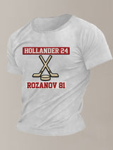 Men's Hockey Romance Print T-Shirt