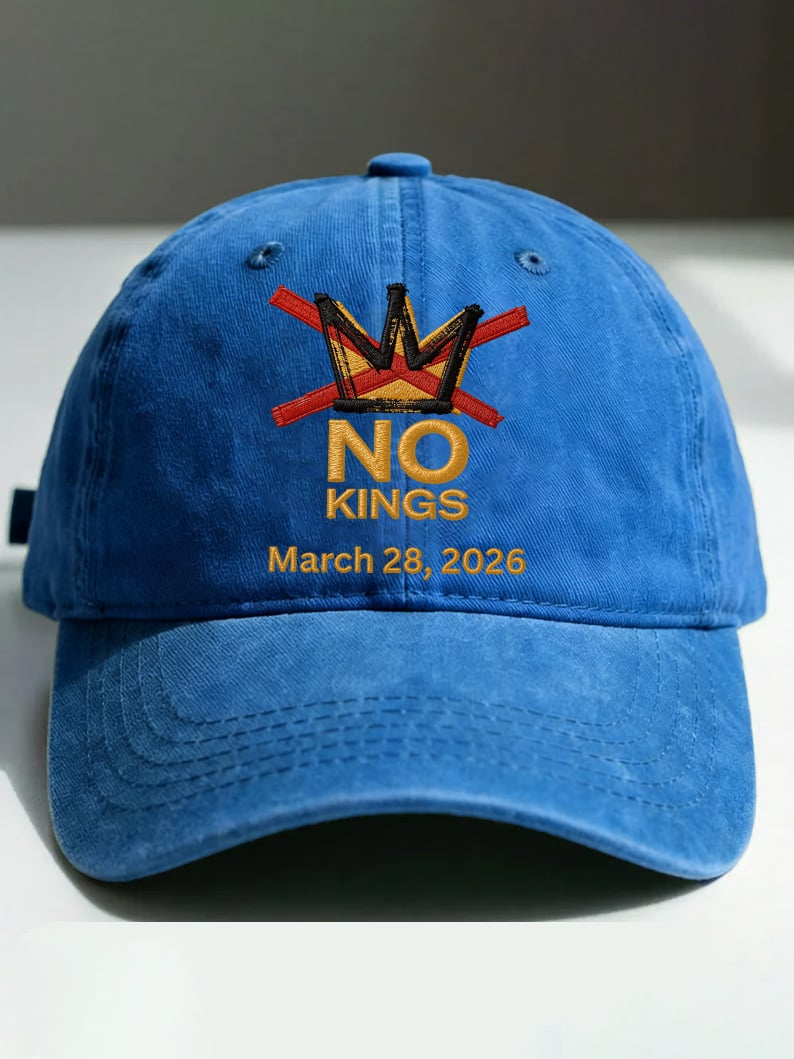 🔥Buy 3 Get 15% Off🔥Retro No Kings Day March 28 2026 Print Baseball Cap