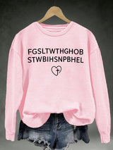 Women's FGSLTWTHGHOB STWBIHSNPBHELPrinted Crewneck Sweatshirt