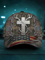 Retro Faith Printed Casual Baseball Cap (Unisex)