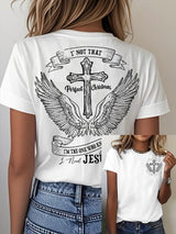 Women's Retro I'm Not The Perfect Decoration, I'm The One Who Knows I Need Jesus Print T-Shirt