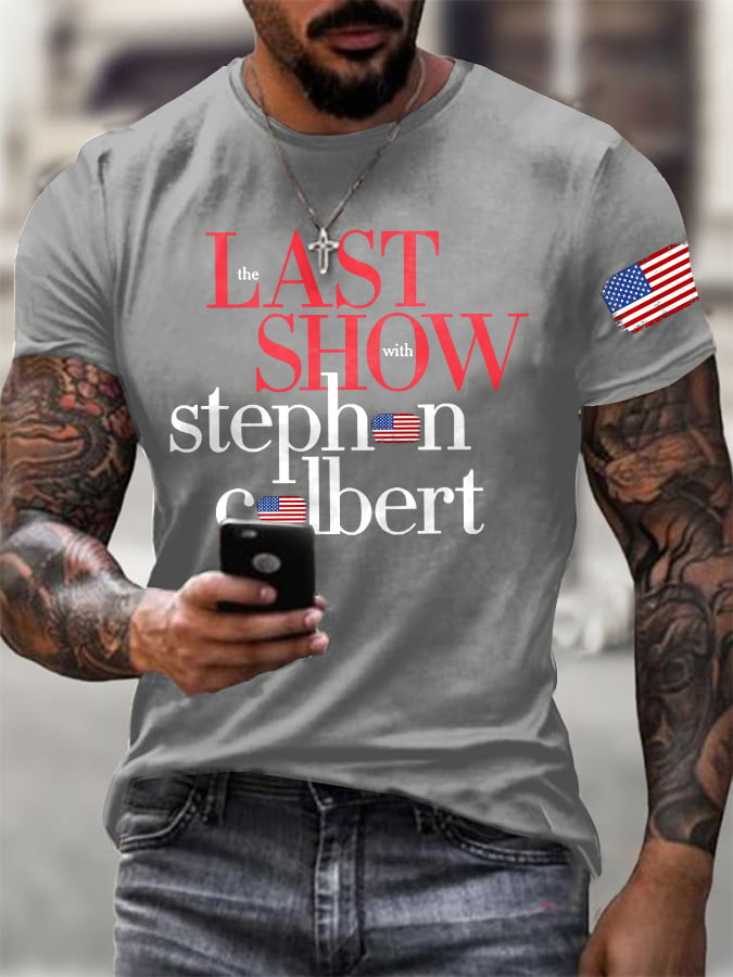 🔥Buy 3 Get 15% Off🔥Men's Retro Last Last Show Print T-Shirt
